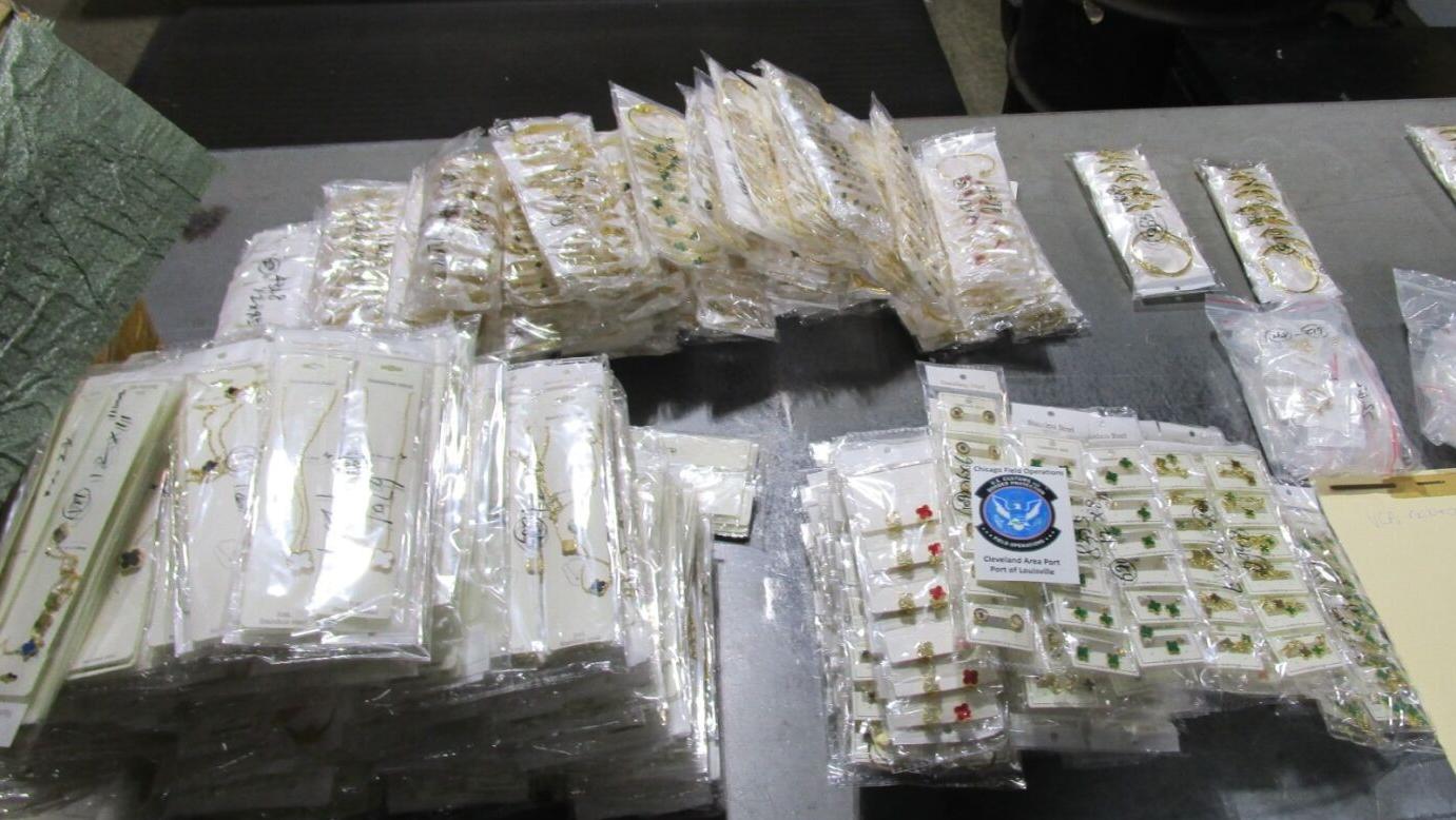 Counterfeit designer jewelry seized from UPS Worldport 9.19.23